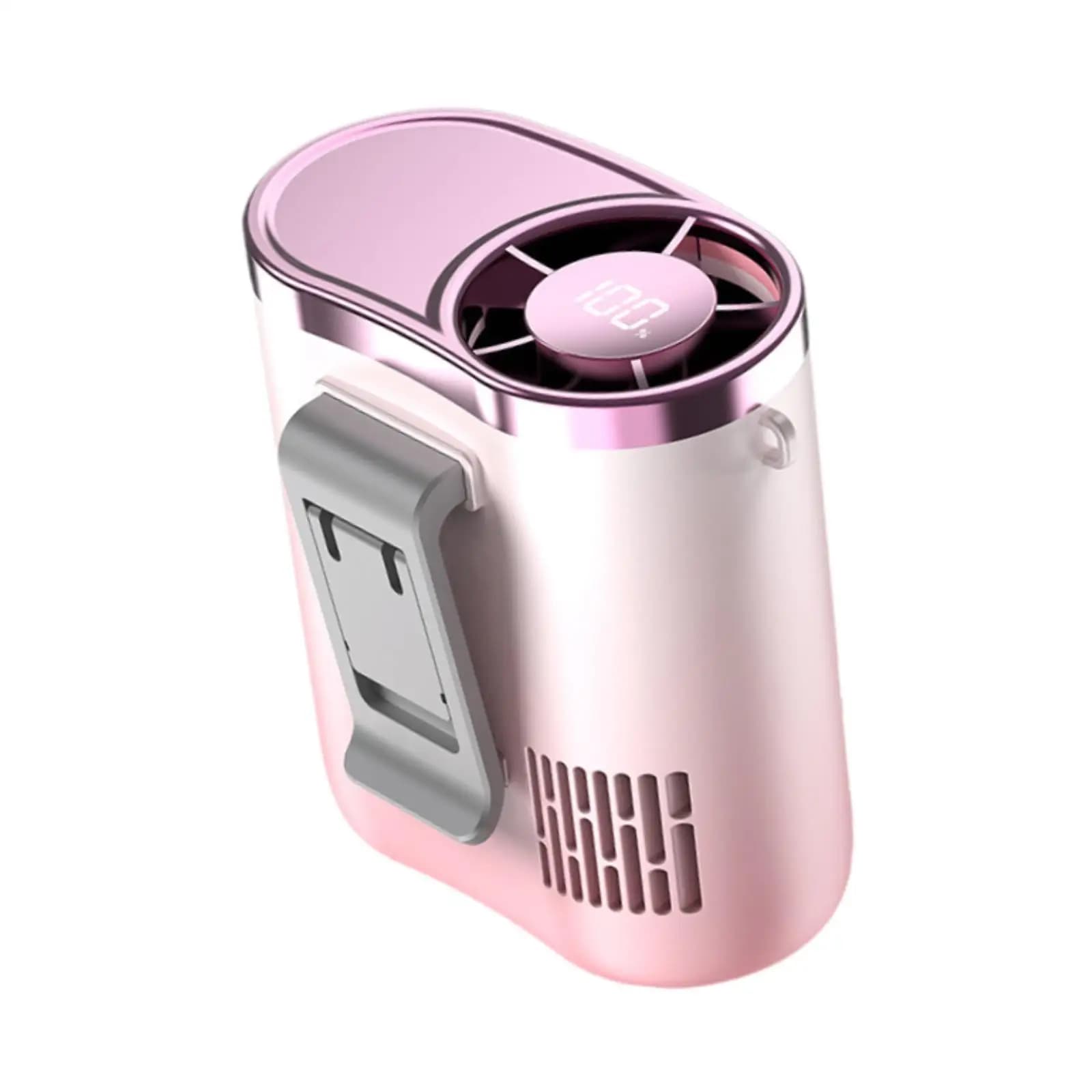 Portable Waist Clip Fan USB Rechargeable Belt Fans Clip Rechargeable Wearable Fan for Running Hiking Climbing Working Gardening