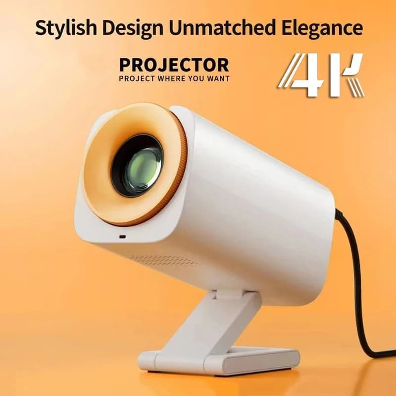 Nuovo Proiettore 4K V16 + Android 13.0 8000 Lumen 1080P Portatile per Esterni Mini Proiettore per Film Domestici con Doppio WiFi BT 5.0 Proiettori Aggiornati