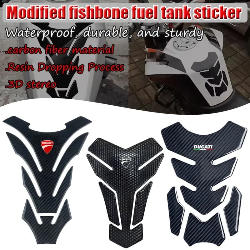 Wall stickers Protective tank for Ducati V2 V4 400 620 695 696 796 821 Monster 899 959 1199 1299 in Fiber for Moto