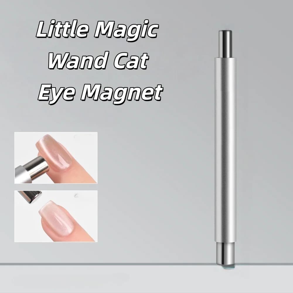 1Pcs Glass Bead Effect Nail Magnetic Stick Double Head Cat's Eye Magnetic Pen Strong Magnet Steel Ball Detachable Manicure Tool