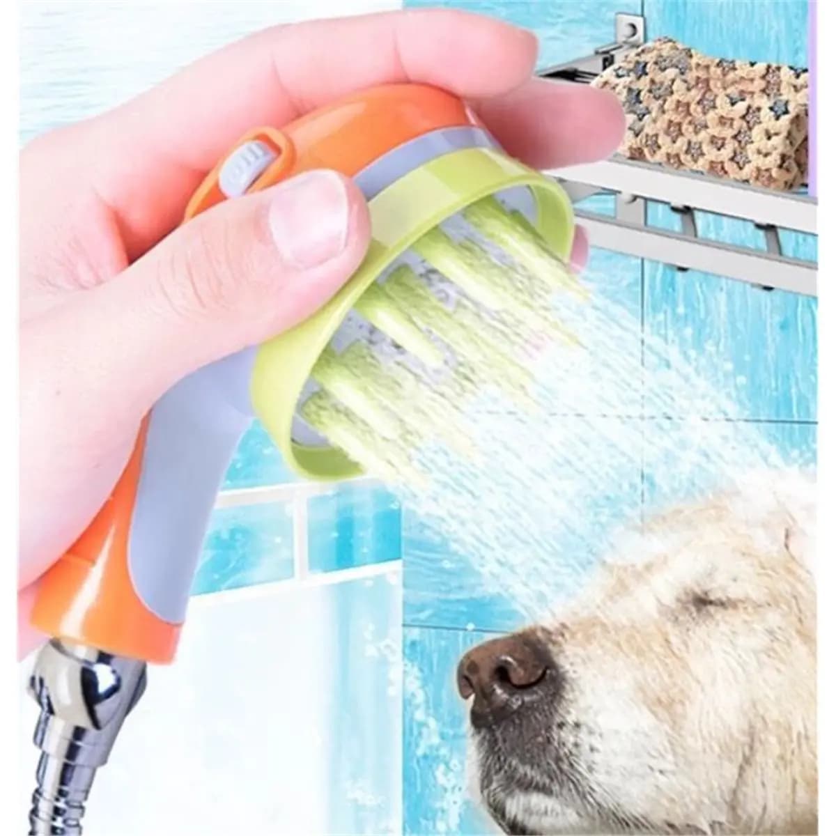【STABLE QUALITY】Thickened Aerator Pet Showerhead - Dog Specific Pressurized Faucet Sprayer, Ideal Grooming Accessory for Dog Bat