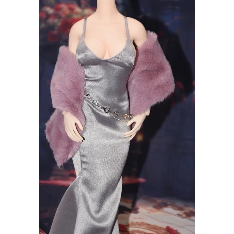 1/6 Bilancia Giocattoli Femminili Trailing Gonna Lunga Scialle Catena di Vita Abito Cerimoniale Vestiti Modello per 12 ''Action Figure TBL Corpo