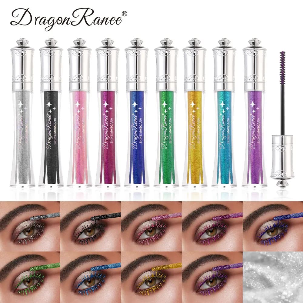 Mascara Diamond Glitter, Shimmer fine, Mascara smooth as silk, Edit eyes, Mascara waterproof, durable and versatile