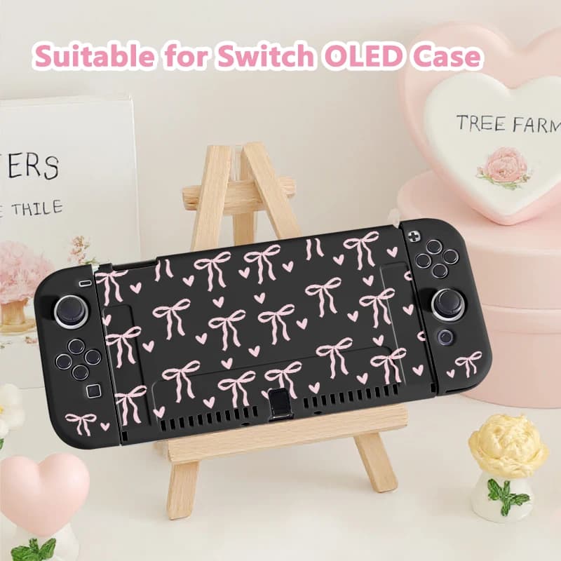 This protective case for Switch NS/OLED，durable TPU，shockproof and drop-proof soft shell，the best choice for Switch players