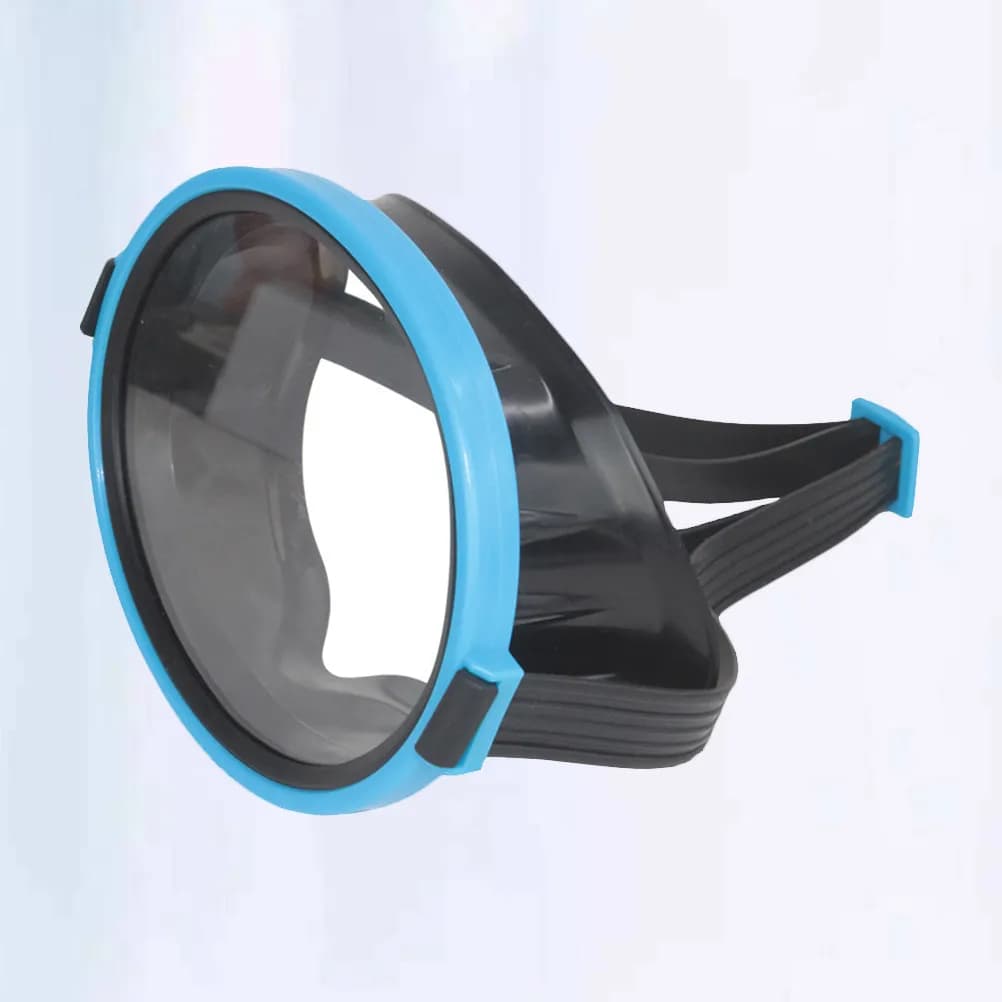Glass Underwater Mask with Unique lens, Waterproof, Anti-Lost, Comfortable, with Adjustable Strap for Snorkeling and Diving