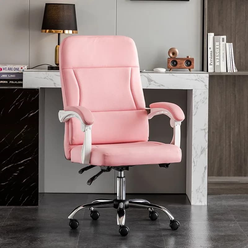 Organizer Study Office Chair Comfortable Sedentary Vanity Cushion Office Chair Footrest Slide Chaise De Bureau Furnitures