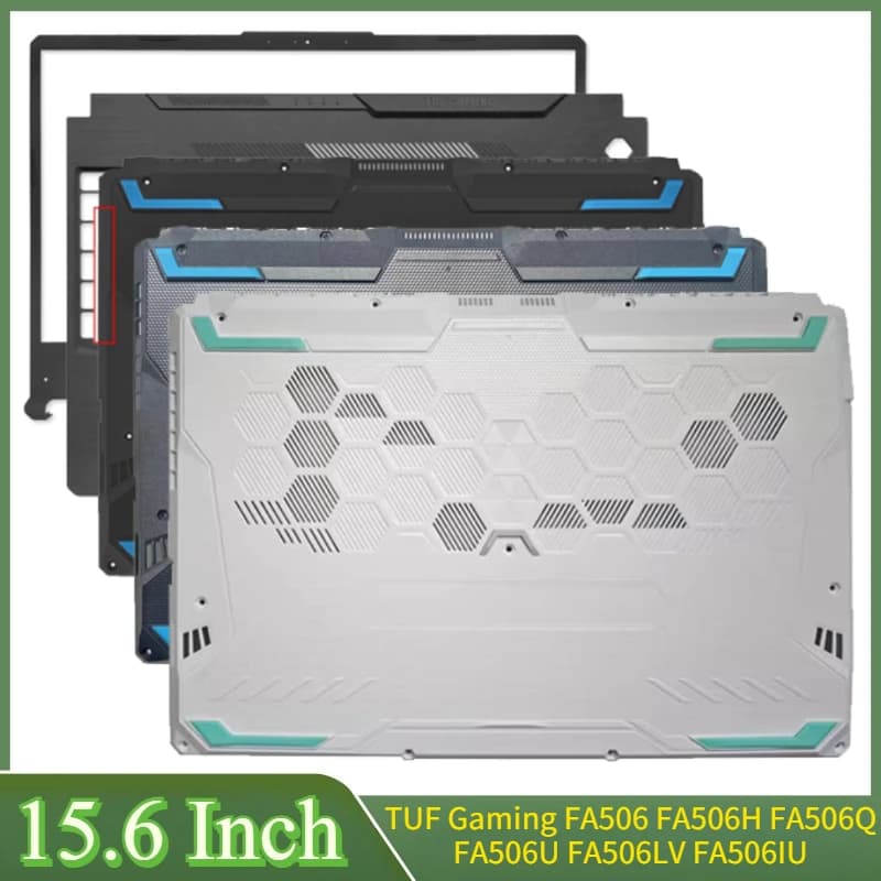 15.6 "Nuovo Per TUF Gaming FA506 FA506H FA506Q FA506U FA506LV FA506IU LCD Del Computer Portatile Della Copertura Posteriore Lunetta Anteriore Palmrest Bottom Case Cerniere