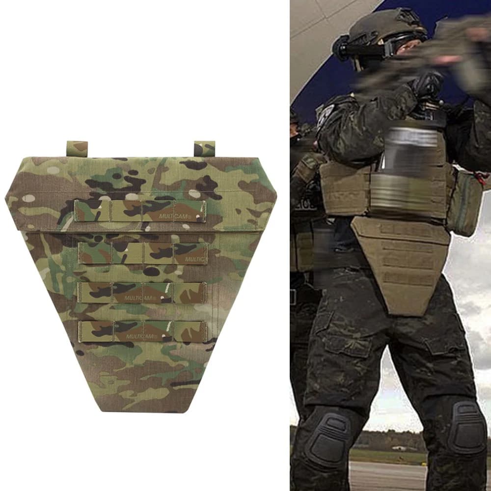 Gilet tattico Borsa di protezione per l'entrejambe Caccia Gilet softair Custodia per piattaforma per l'addome inferiore Borsa per pannello Molle LAP