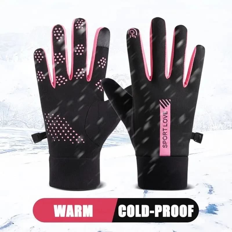 Women's Winter Gloves Cycling Bike Thermal Fleece Cold Resistance Wind Waterproof Hot Bike Outdoor Ski Gloves