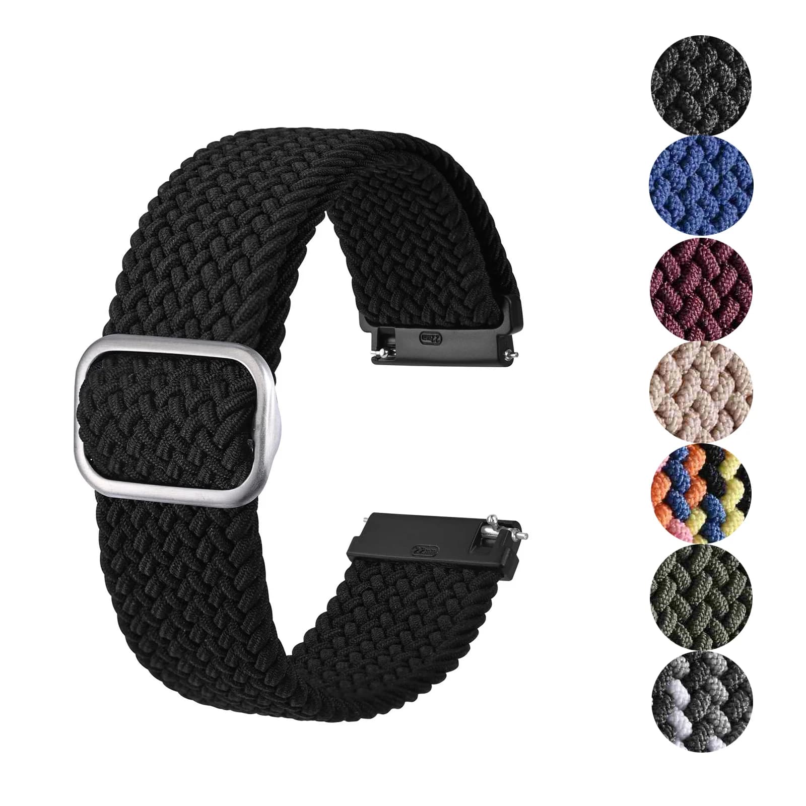 BISONSTRAP Women's premium nylon strap Accessories for watches with 18mm 19mm 20mm stainless steel tool and buckle