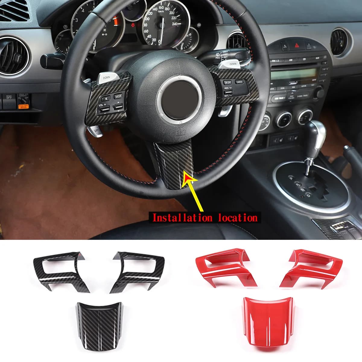 Car ABS coprivolante telaio Trim per Mazda MX5 MX-5 NC 2009-2015 accessori Auto