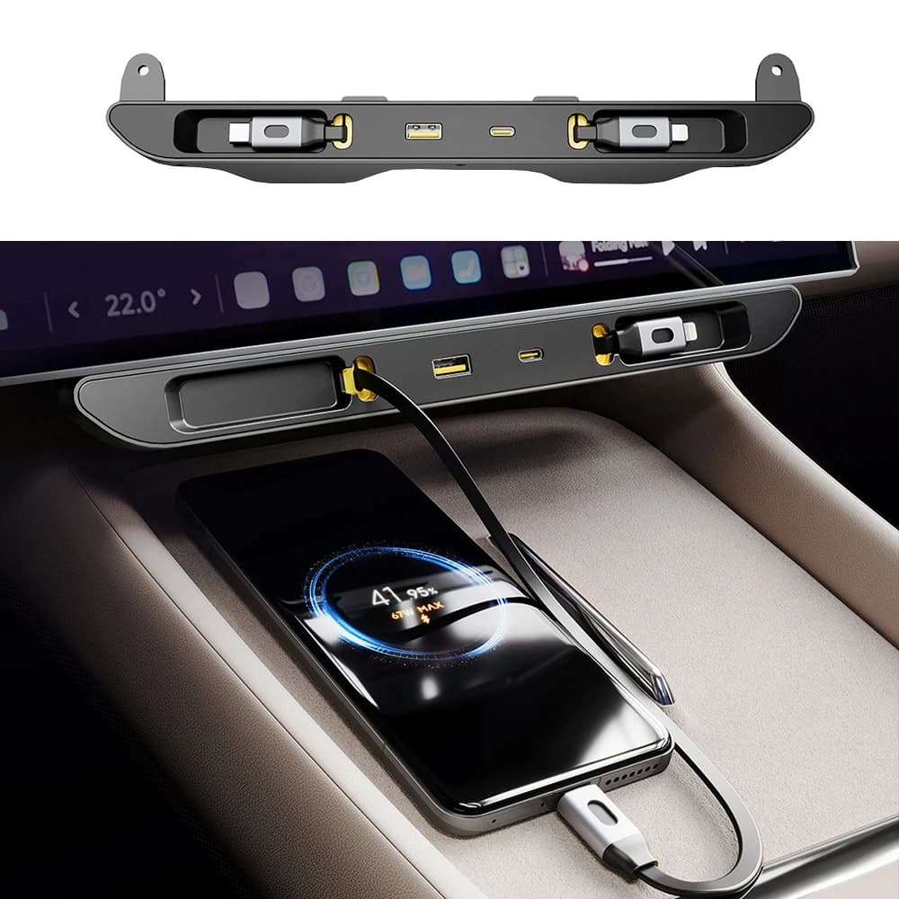 Caricatore speciale per docking station per auto Ricarica super veloce adatta per Xiaomi YU7 2025 2026 Accessori per la modifica degli interni dell'auto