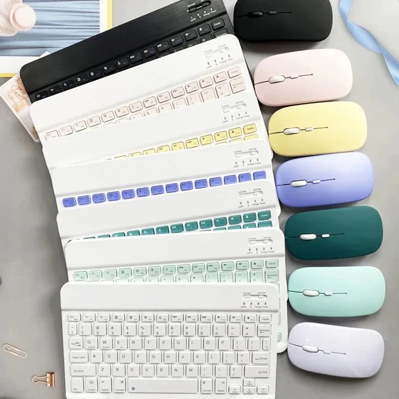 10 inch Bluetooth Keyboard for iPad Pro 11 Air 5 6 7 10th 11th Phone Tablet Rechargeable Keyboard for Xiaomi Huawei Samsung