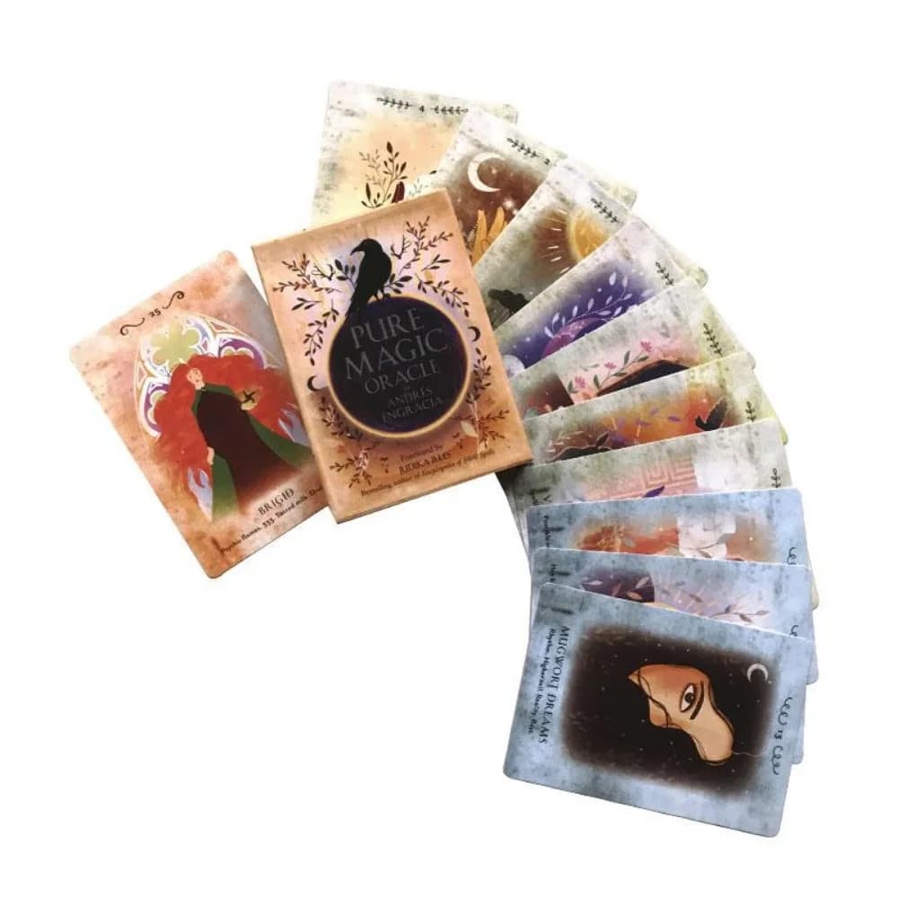 Gioco di carte Oracle magiche pure da 10,4 * 7,3 cm