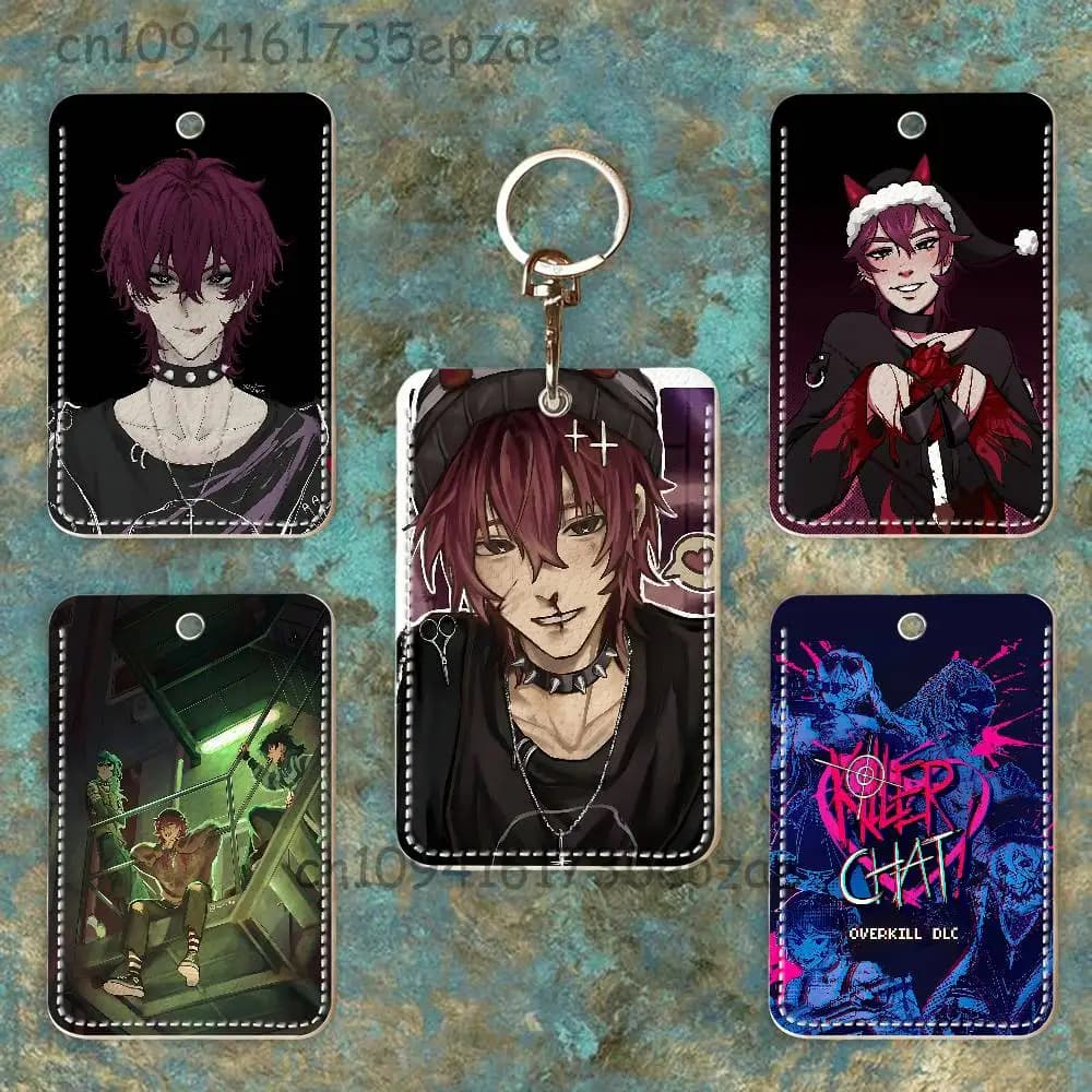 K-Killer C-Chat Ronin Personalized Access Card Case Leather Card Holder Keyring Case for Transport Cards Gifts