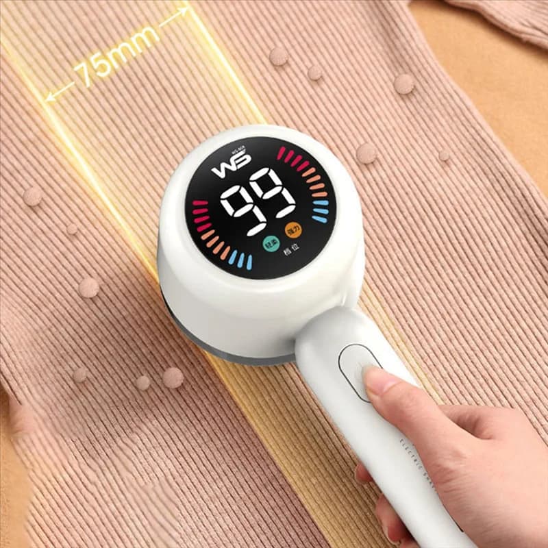 Y51A-Rimozione lanugine per vestiti Rasoio per tessuti Levapelucchi Tagliacapelli USB ricaricabile Display a LED Levapelucchi per vestiti Verde