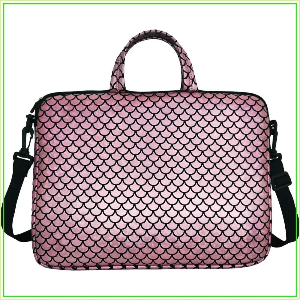 17.3-Inch Laptop Shoulder Bag Case Sleeve For 17" 17.3 inch Notebook (Pink)