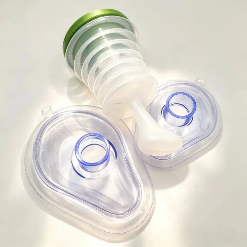 CPR Rescue Mask with One-Way Valve, Anti-Suffocation Aid for Adult & Child, Home First Aid Kit