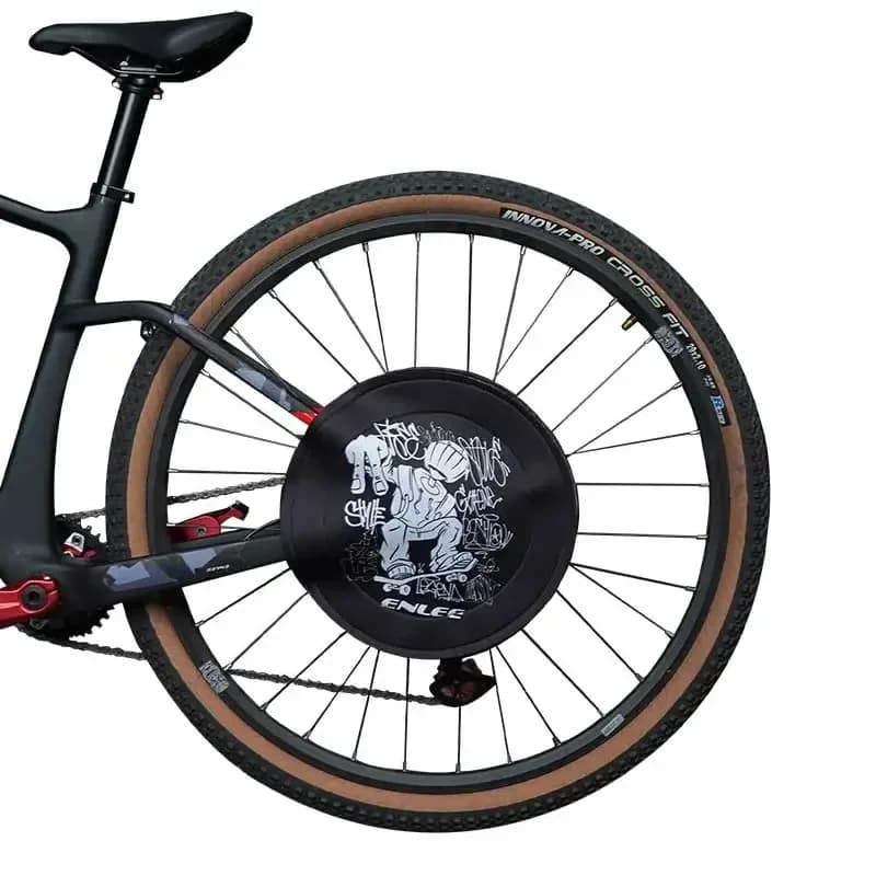 Copertura di protezione per la pulizia dei freni a disco per bici da strada e mountain bike Copertura della ruota della protezione anti-griglia - Strumento di manutenzione per il lavaggio della bicicletta
