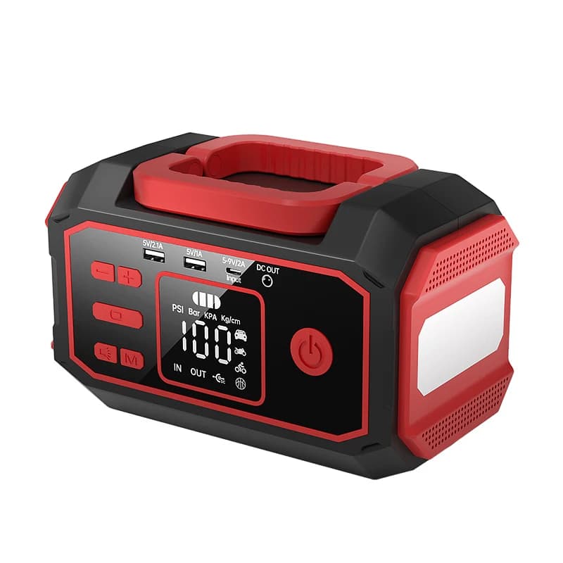 24000Mah Avviamento di emergenza del veicolo Macchina all-in-one Compressore d'aria per auto Combo Avviatore di emergenza portatile 12v 24v Gonfiatore per pneumatici
