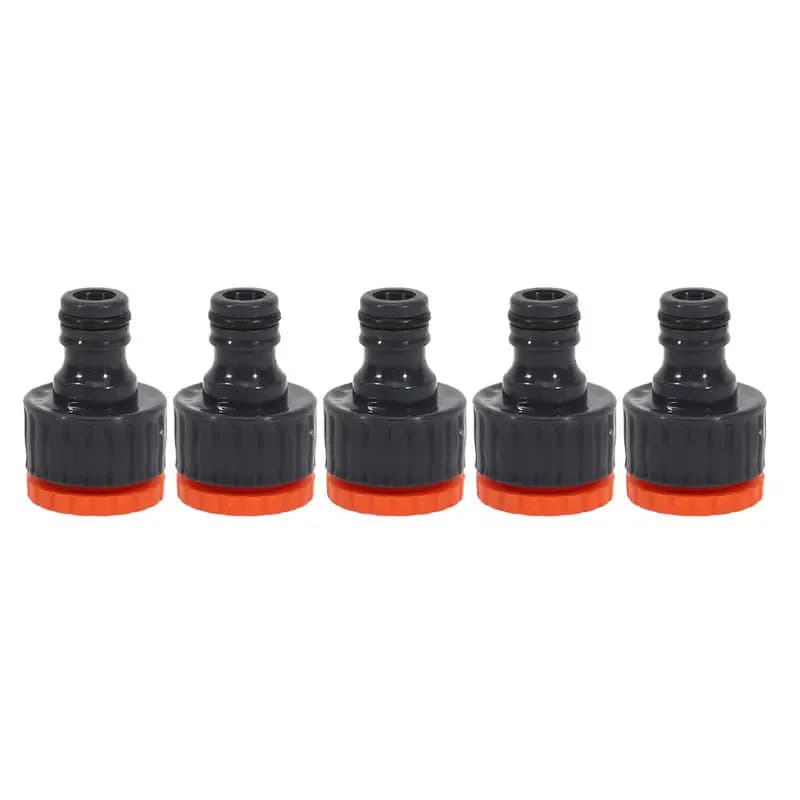 Set di 5 connettori rapidi in plastica da 3/4 di pollice per tubi da giardino, adatti per il lavaggio dell'auto, l'irrigazione e gli attrezzi da giardinaggio