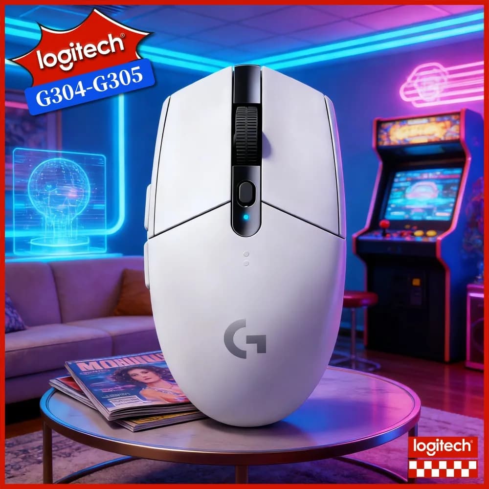 Fast Response Logitech G305 Wireless Gaming Mouse 12K DPI 6 Buttons Low Latency LIGHTSPEED For FPS Gamer