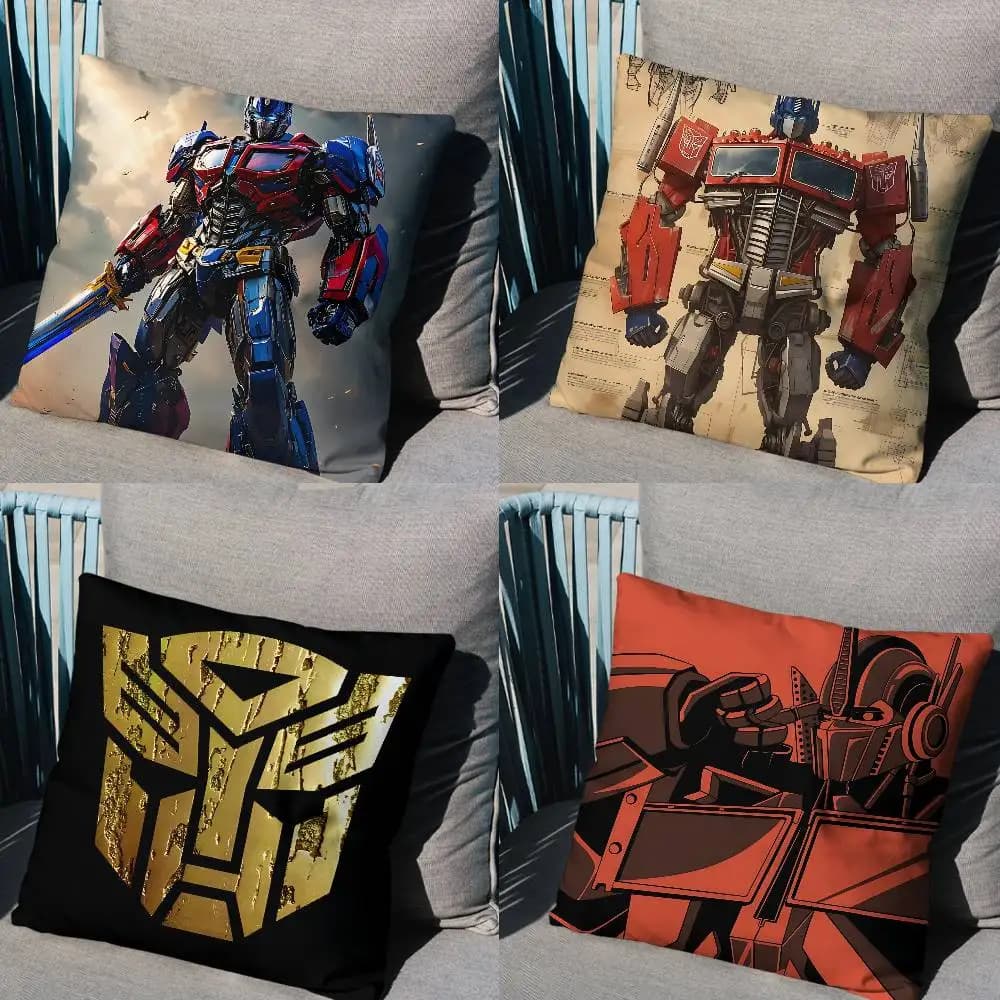 Fodera per cuscino decorativa O-Optimus PrimeS Transformers, adatta per divano, auto, camera da letto, cuscini da ufficio