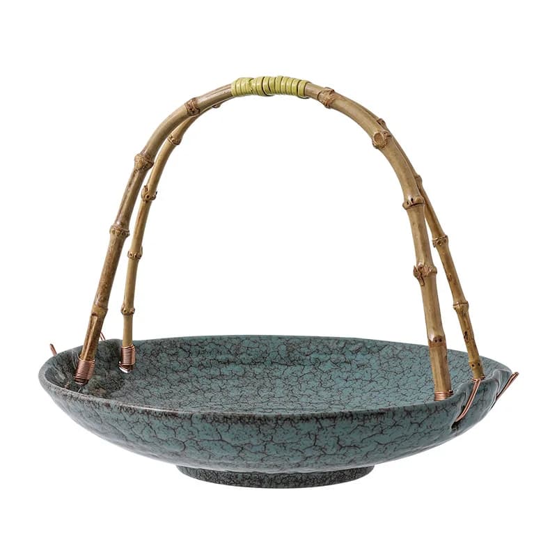 Piatto in Ceramica Creativo DSA, Ciotola Portatile per Hotel, Piatto per Frutta e Frutta Secca, Piatto in Ceramica per Ristorante