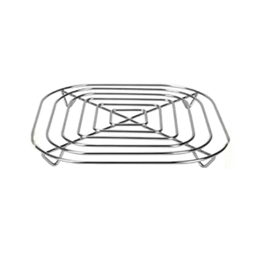Cestello di Ricambio Personalizzato per Friggitrice ad Aria Crispi FN101, Griglia in Acciaio Inox 304 20x20x2cm, Colore Argento