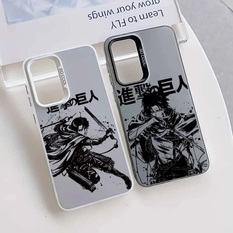 Cover per Telefono Attack on Titan Anime per A57 A56 A55 A54 A53 A52 A51 A37 A36 A35 A34 A31 A26 A25 A24 A17 A16 A15 A14 A13