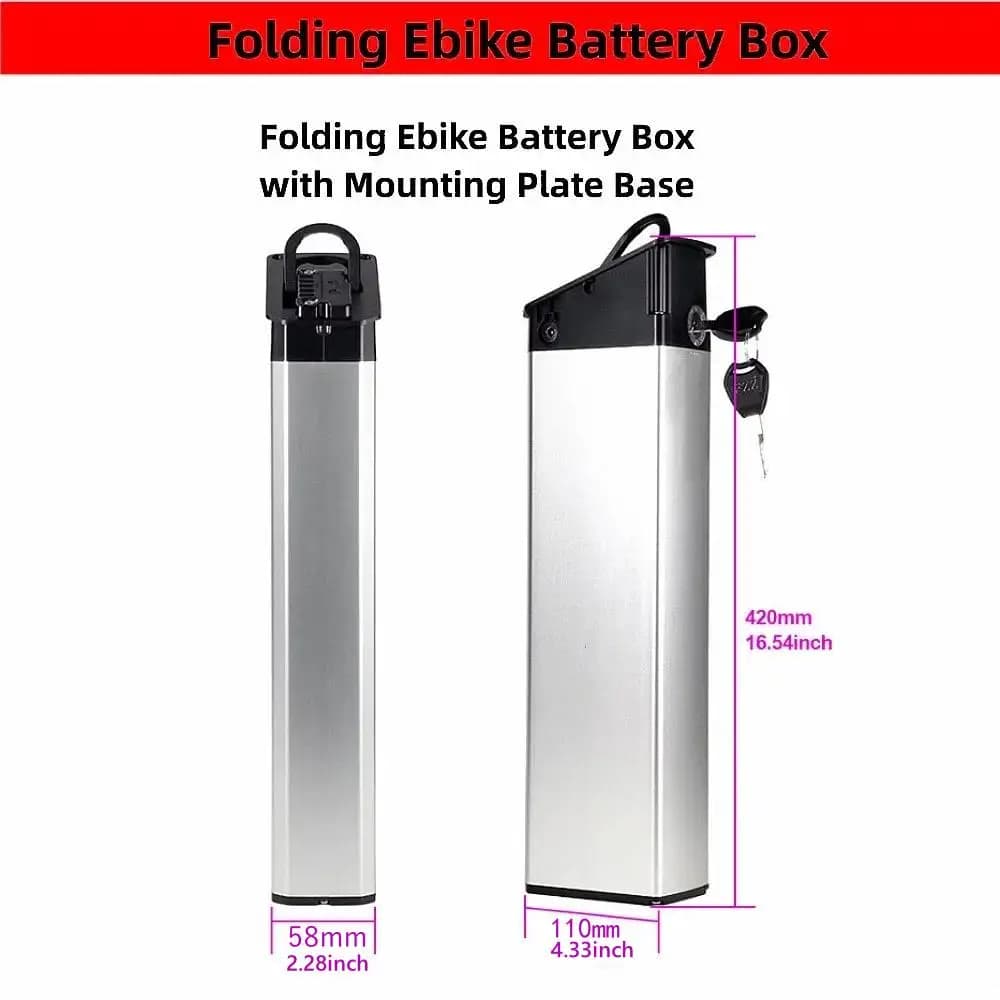 Custodia per batteria Mate X Mate City Scatola per batteria pieghevole Ebike 48v 52v Scatola per batteria pieghevole per bici elettrica Custodia per batteria per mountain bike per bici grassa