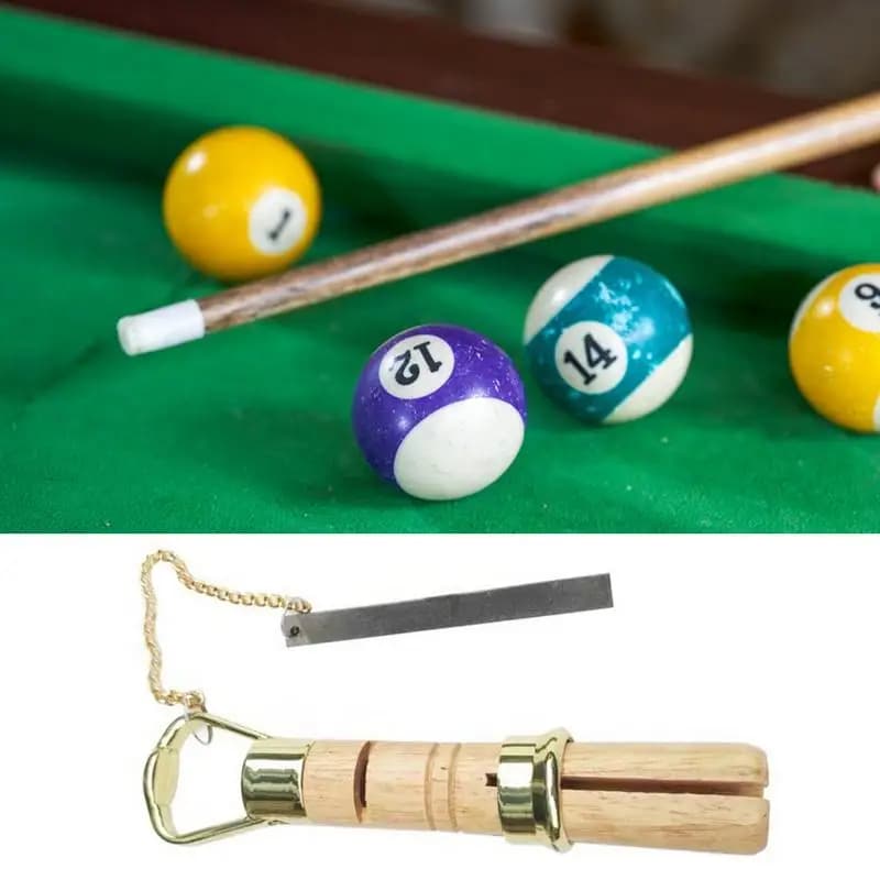 Morsetto per stecca da biliardo Shaper Morsetto per punta per stecca Trimmer Smerigliatrice Pool Stick Tip Shaper Strumento di riparazione per mazza da biliardo Strumento di manutenzione in legno