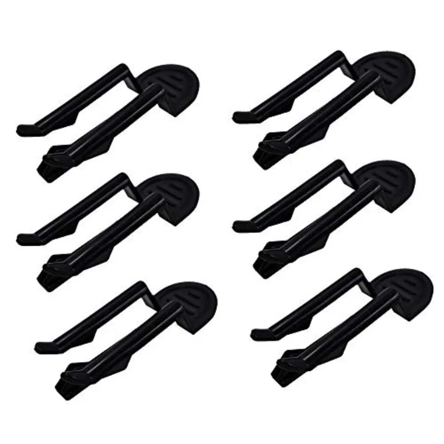 6 Pack Garbage Bin Clip, Home and Kitchen Garbage Rubbish Bag Clip, Plastic Anti-Slip Fixation Clip, Waste Basket Clamp, Trash