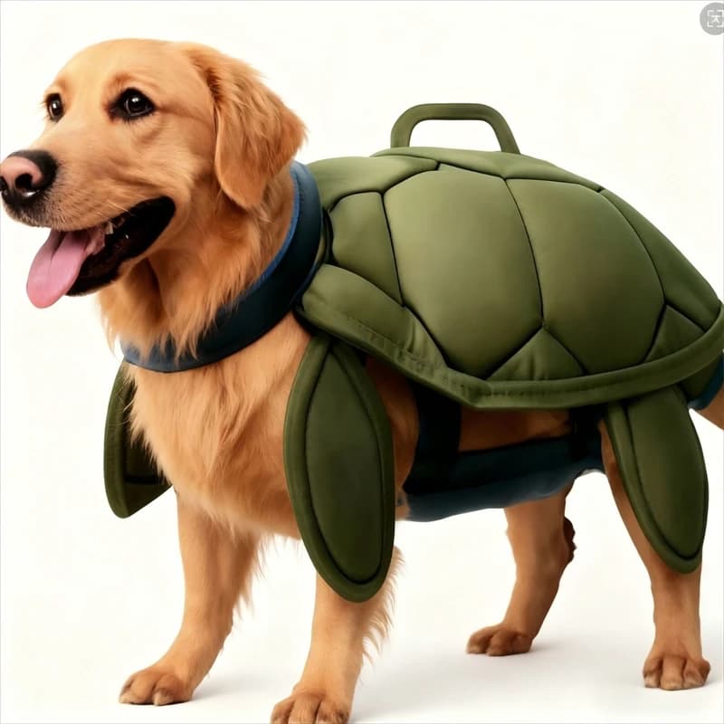 Giubbotto di salvataggio per cani Simpatico gilet di galleggiamento con design tartaruga Attrezzatura di sicurezza per il nuoto estivo per cani di piccola e media taglia Giochi d'acqua Piscina Spiaggia