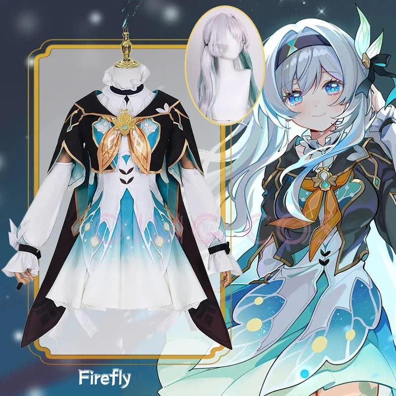 Costume cosplay Firefly Honkai Star Rail Parrucca uniforme di carnevale Anime Costumi di Halloween Abiti da uomo per personaggi del gioco