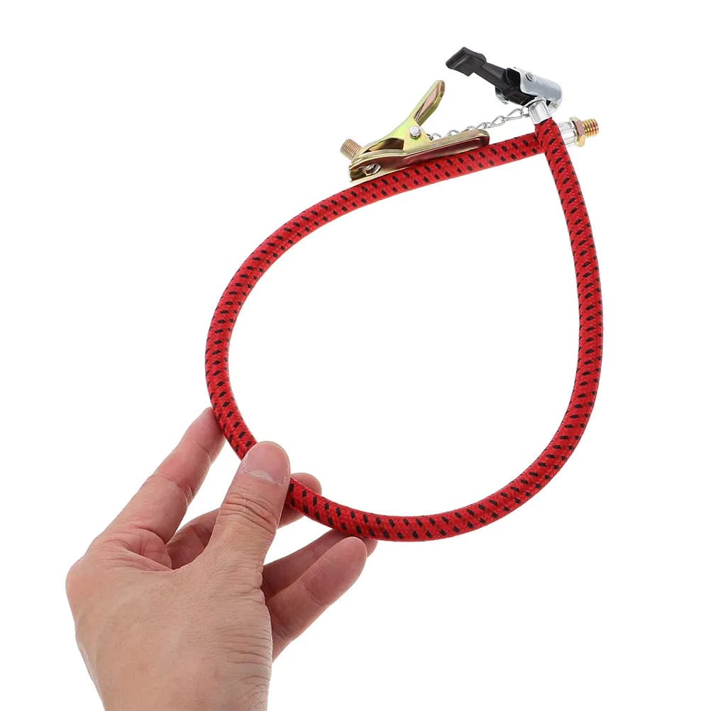 Set di 3 Adattatori per Tubo dell'Aria, Tubo di Prolunga Universale Rosso Flessibile per Gonfiaggio Pneumatici, Ricambio per Bici, Auto, Moto