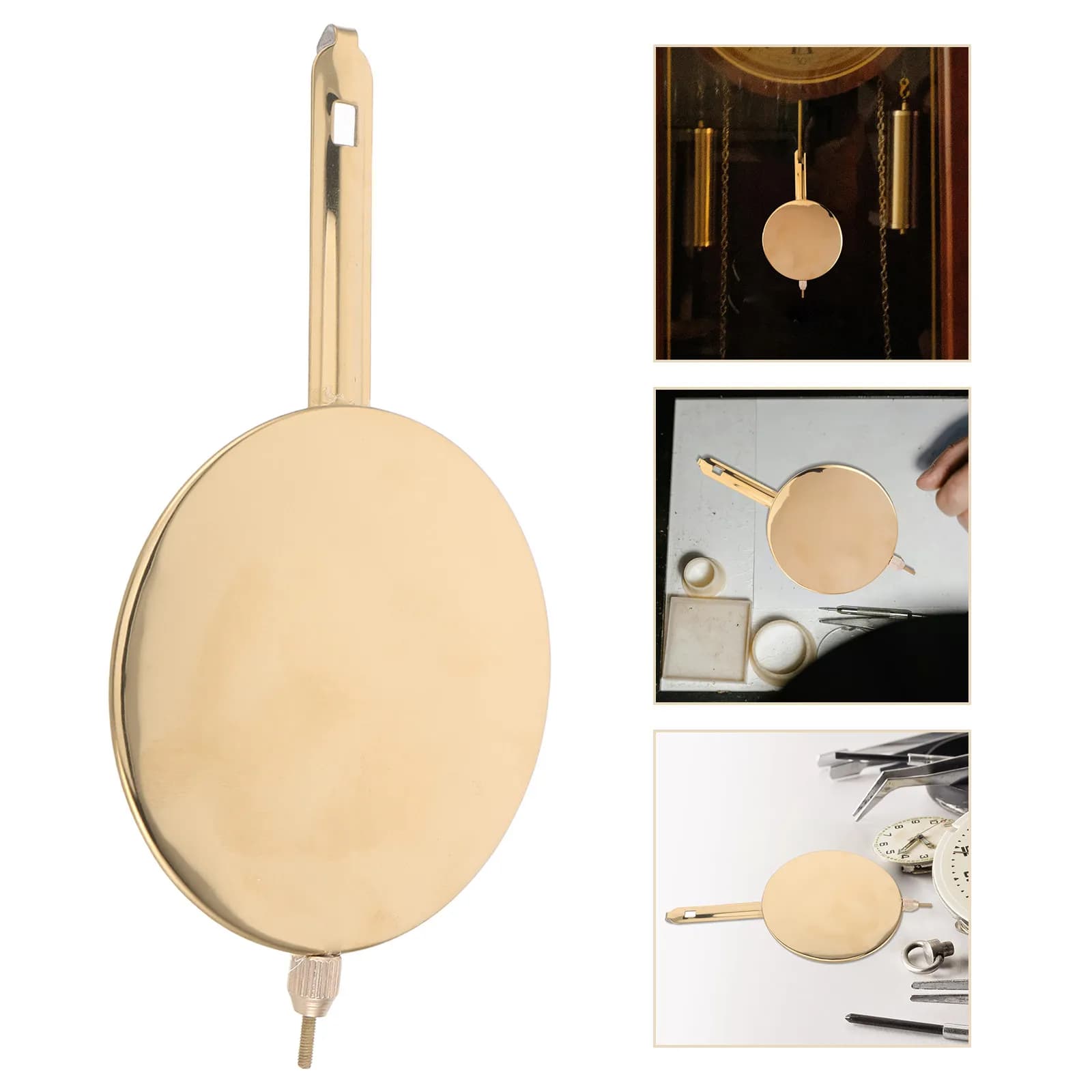 Orologio da Parete Decorativo con Pendolo Oscillante, Cassa in Legno, Movimento Silenzioso con Lancetta dei Secondi, per Arredamento Casa, 140cm