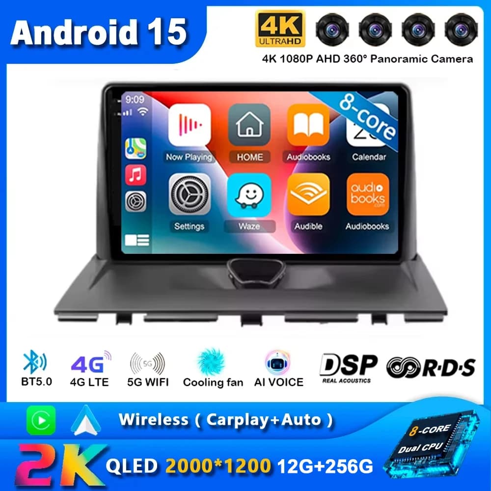 Autoradio Android 15 Per Peugeot Expert 2 G9 2007 - 2017 Navigazione GPS Android Auto Carplay Lettore multimediale Bluetooth No 2din