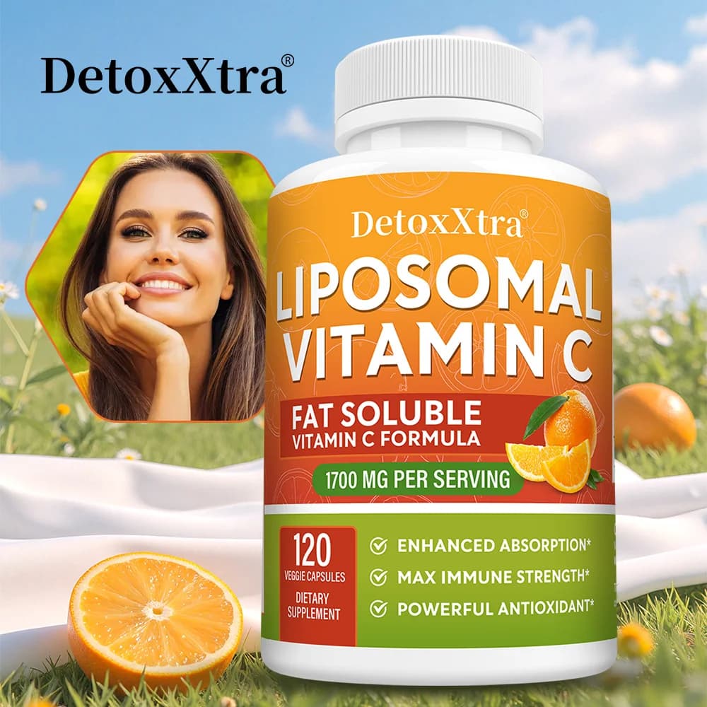 Vitamin C 1700 Mg Lipotom: Supports immunity, strengthens energy, promotes collagen production, improves skin health