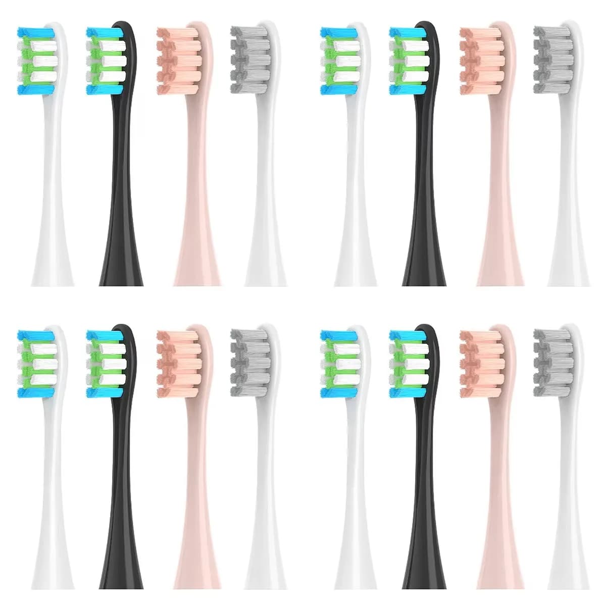 16Pcs Suitable for OCLEAN/OKLIN X Electric Toothbrush Head One/SE/XPRO/Z1/AIR Universal Replacement Head Adult 2258 Soft Hair