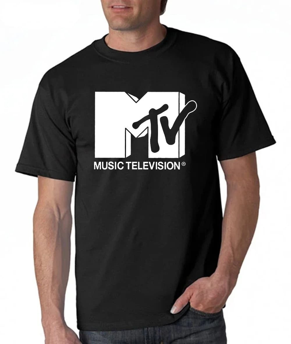 Top oversize Roupas Masculinas Shirt uomo Retro T Shirt Mtv Throwback TShirt Vintage anni '80 anni '90 Bands Pop Music Tv Culture Tee
