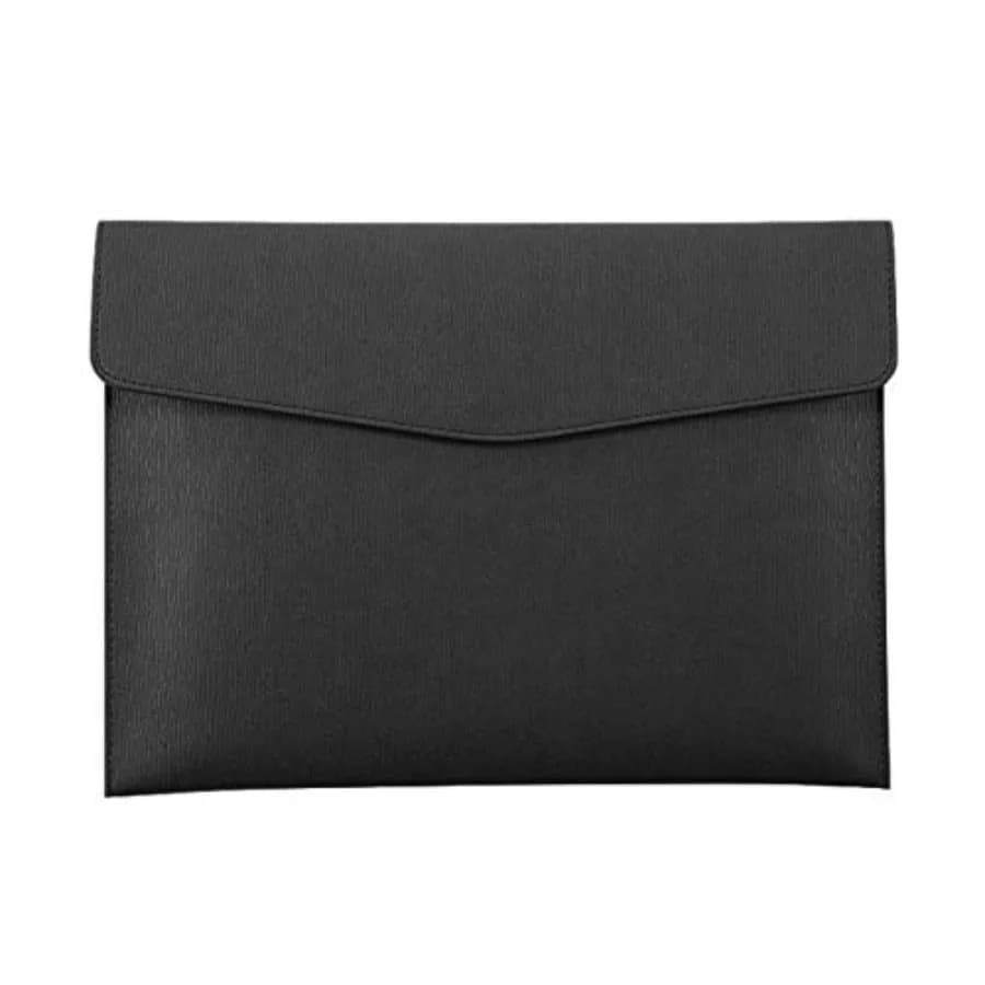 PU Leather A4 File Folder Document Holder Waterproof Portfolio Envelope Folder Case with Snap Closure
