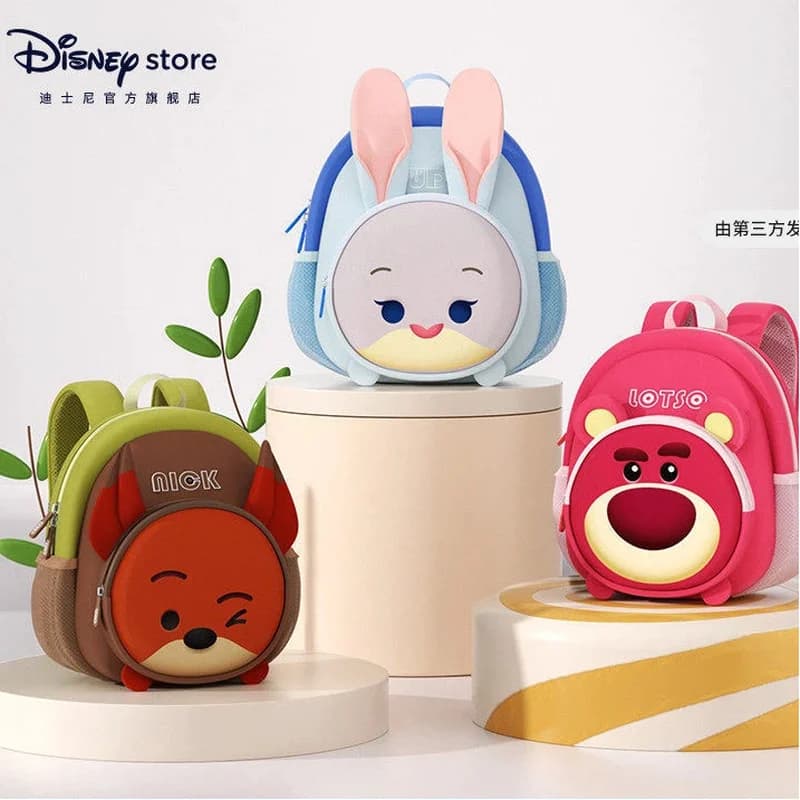 Zaino ufficiale Disney Judy Nick, carino, leggero, piccolo, per bambini, per la scuola materna, per bambini e bambine