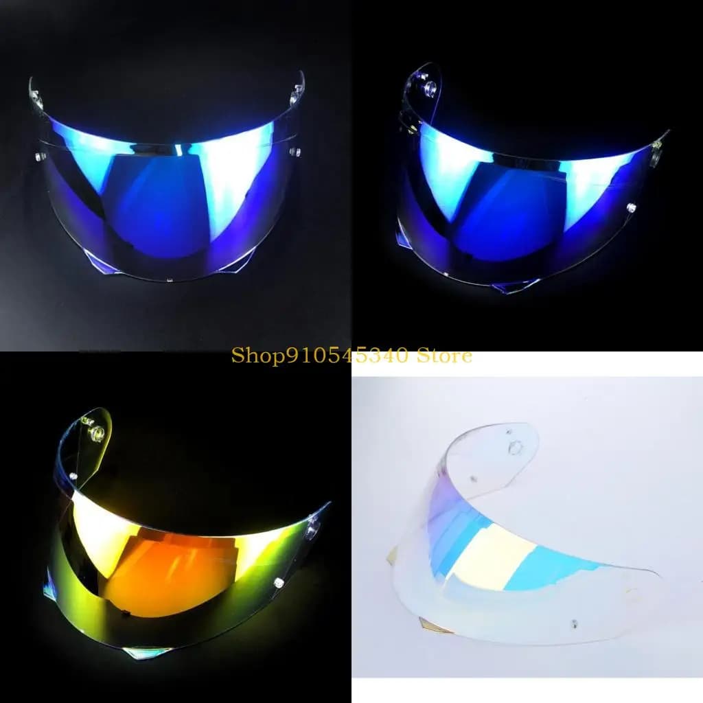 U2JA Motociclette alte prestazioni Visiera per casco Lente Parabrezza Accessori per ricambio Facile fissaggio per i90