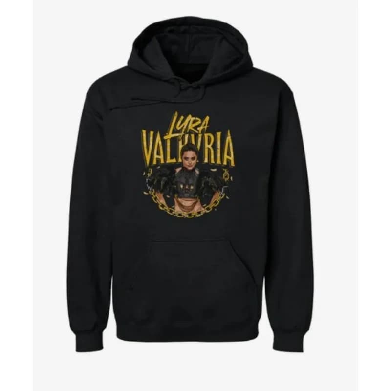 Felpa con cappuccio Lyra Valkyria Vintage Merch, felpa sportiva hip-hop da uomo e da donna