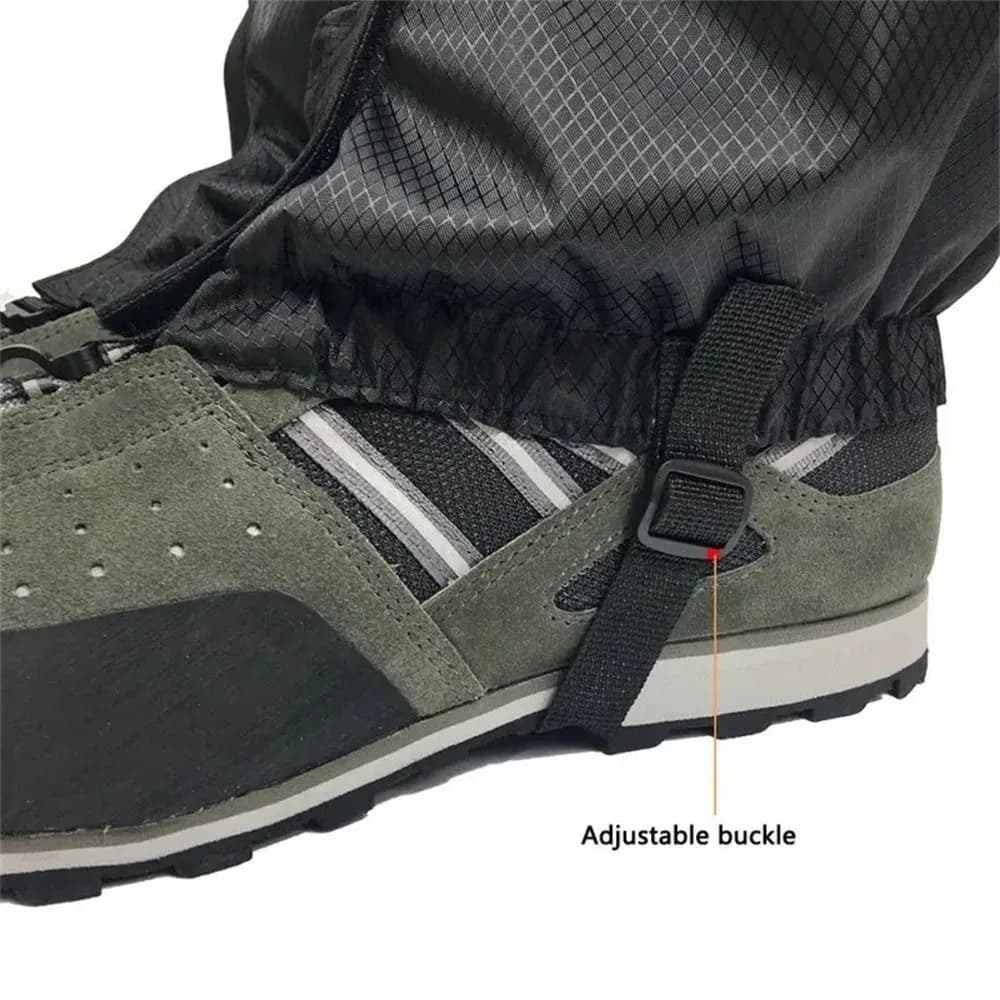 Coprigambe Impermeabili Portatili in Tessuto Oxford Traspirante, Ghetre per Scarpe, Protezioni da Neve per Arrampicata, Campeggio, Escursionismo, Sci