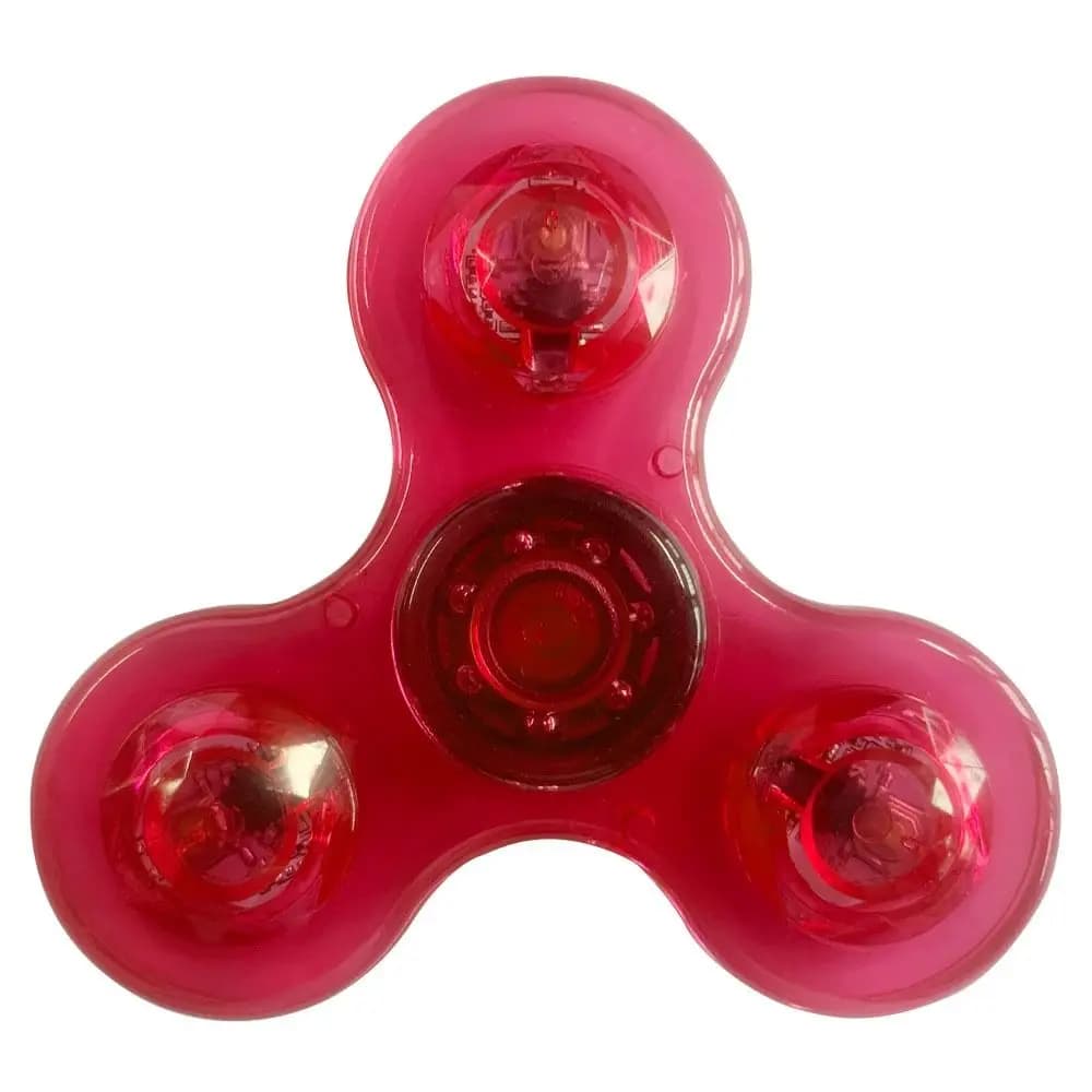 Spinner da Dito Luminoso al Buio con Riduzione dello Stress, Rotante, con Luce LED, Giroscopio da Dito