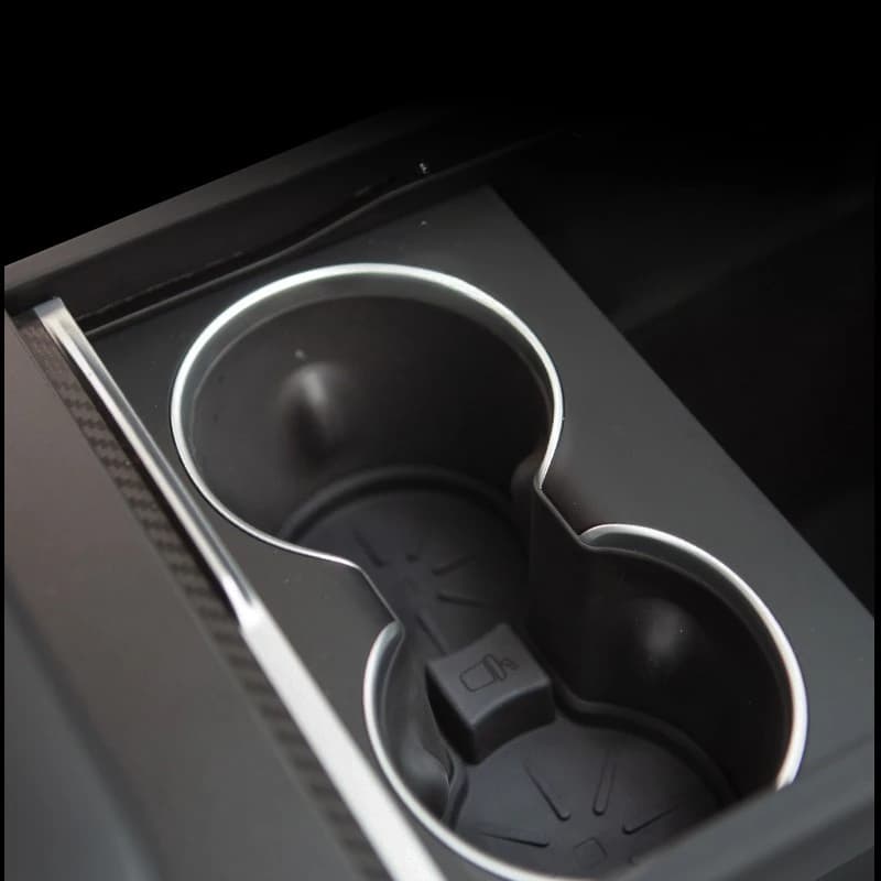Per Tesla Modello 3 Highland/S/X Tazza di Controllo Centrale Pad Antiscivolo Impermeabile Portabicchieri Fodera Accessorio di Modifica Interni Auto