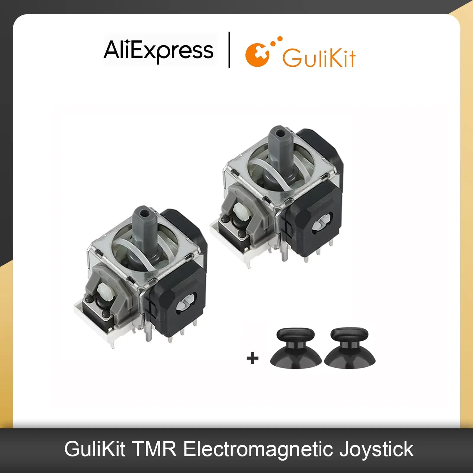 10 Coppie di Joystick Elettromagnetici GuliKit TMR con Cappucci per Controller PS4 PS5 Switch Pro Xbox Series, Accessori per Riparazione Giochi