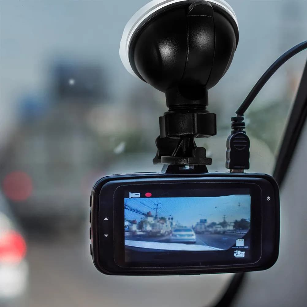 2 Pieces Support for Dash Cam with Mini Head to Sphere and Suction Cup, Stand for Auto Camera with Single Screw, Replacement for Windscreen